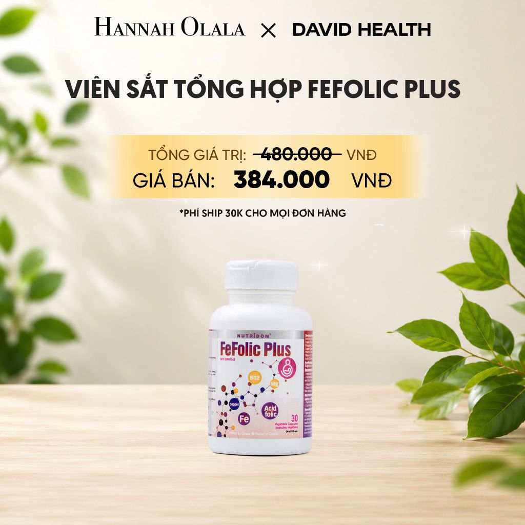  SẮT TỔNG HỢP FEFOLIC PLUS (30 VIÊN) 