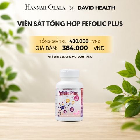  SẮT TỔNG HỢP FEFOLIC PLUS (30 VIÊN) 