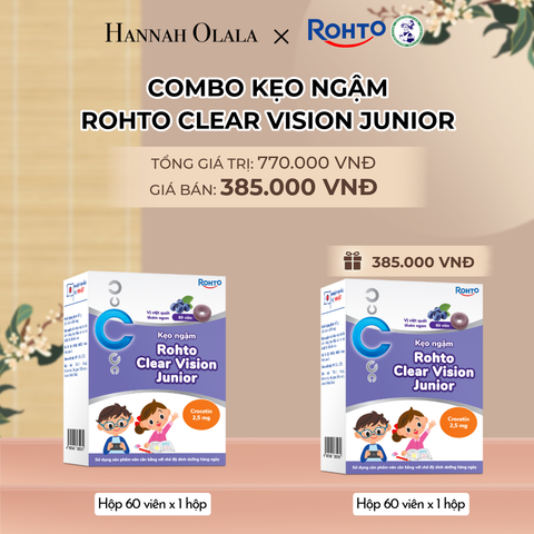  MUA 01 TẶNG 01 HỘP KẸO NGẬM ROHTO CLEAR VISION JUNIOR 
