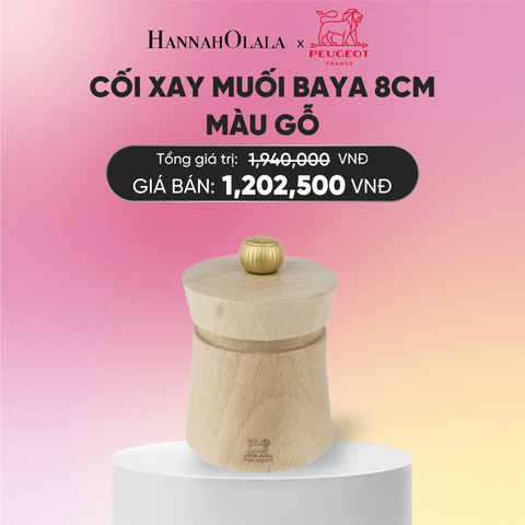 CỐI XAY MUỐI BAYA 8CM
MÀU GỖ 