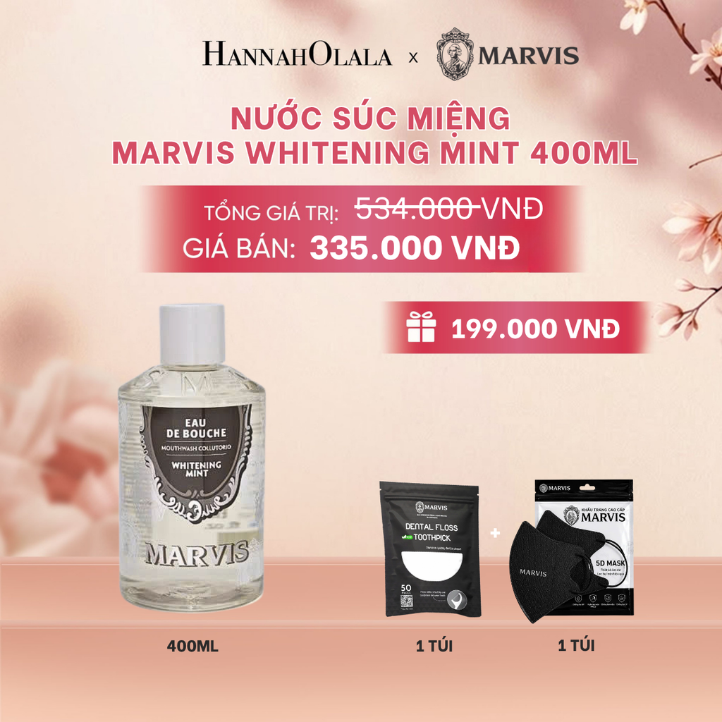 NƯỚC SÚC MIỆNG MARVIS MOUTHWASH 400ML - A1258 