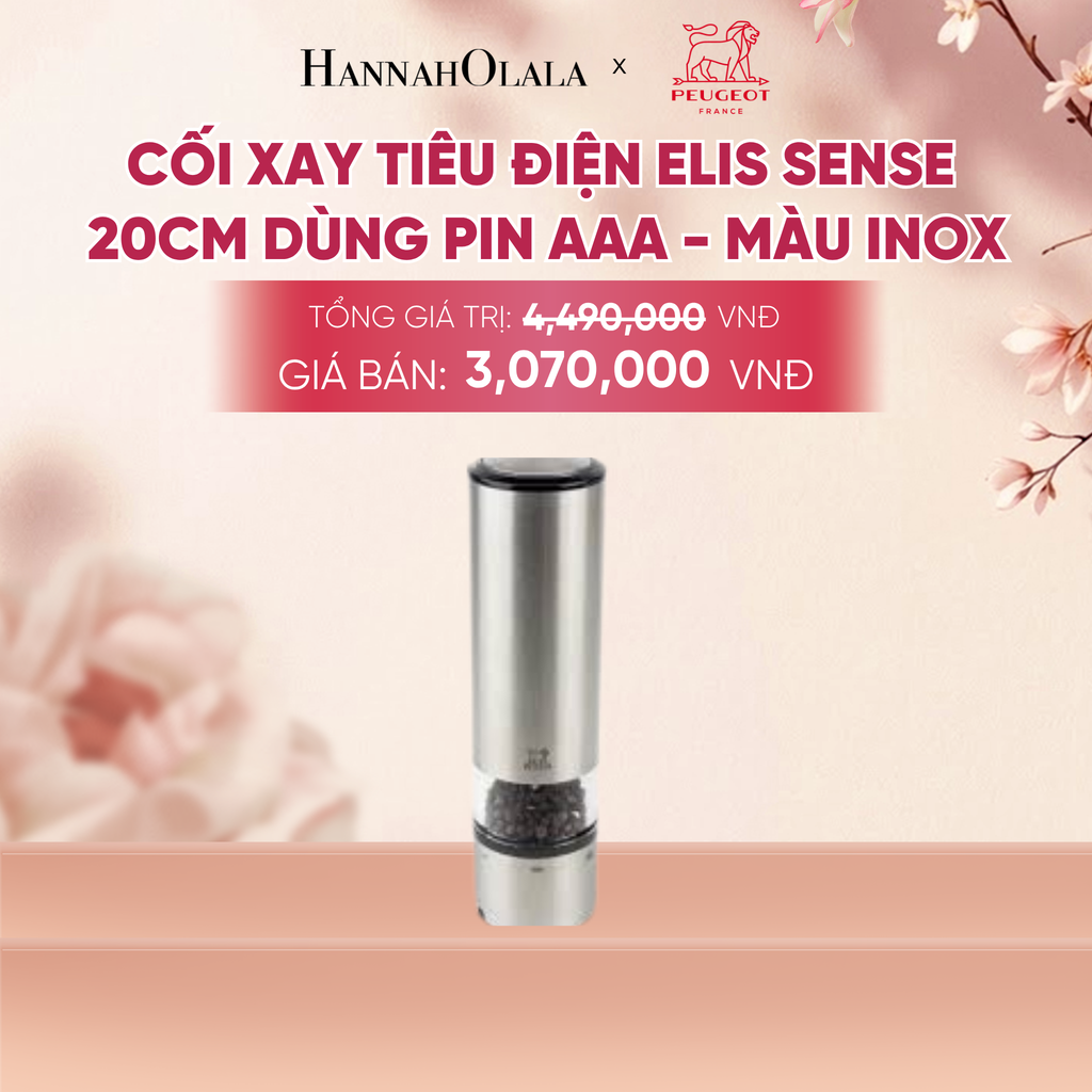  CỐI XAY TIÊU ĐIỆN ELIS SENSE 20CM DÙNG PIN AAA - A1088 