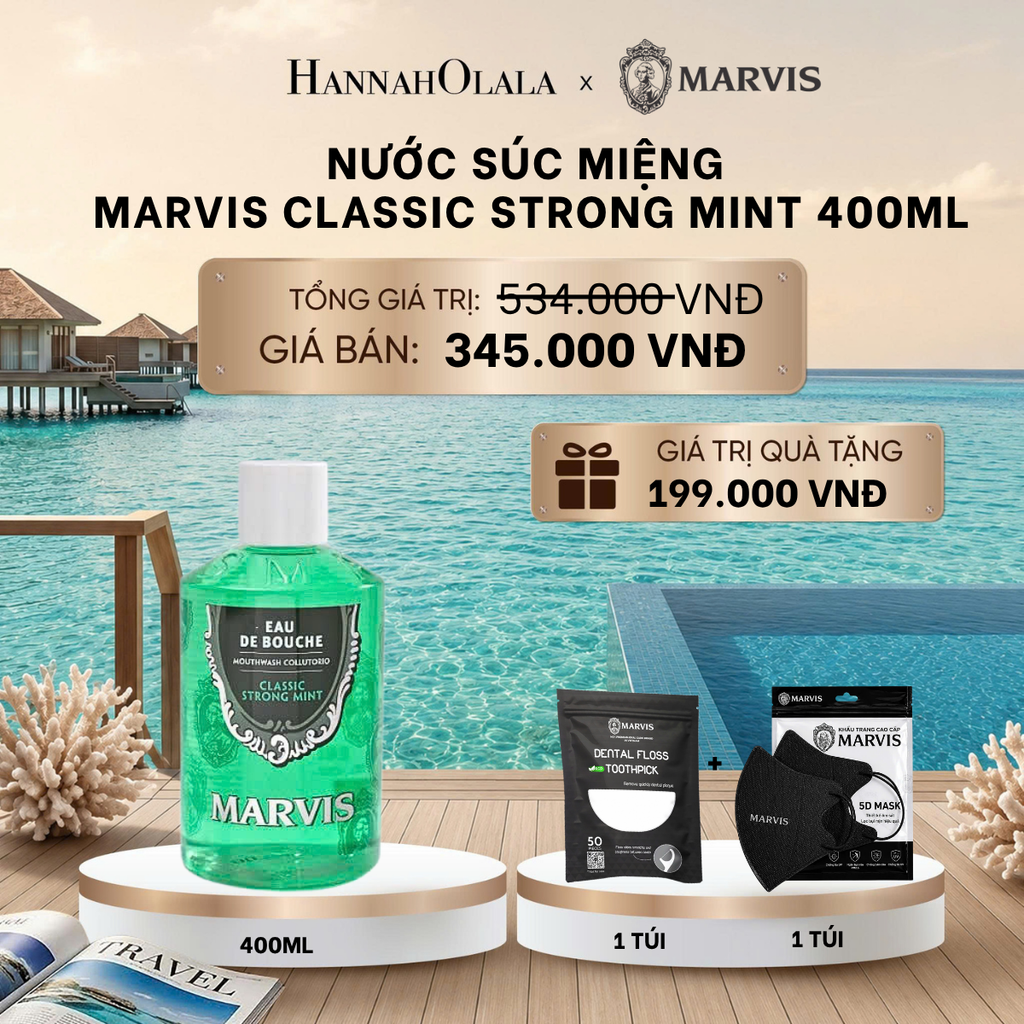  NƯỚC SÚC MIỆNG MARVIS MOUTHWASH 400ML_ D620 