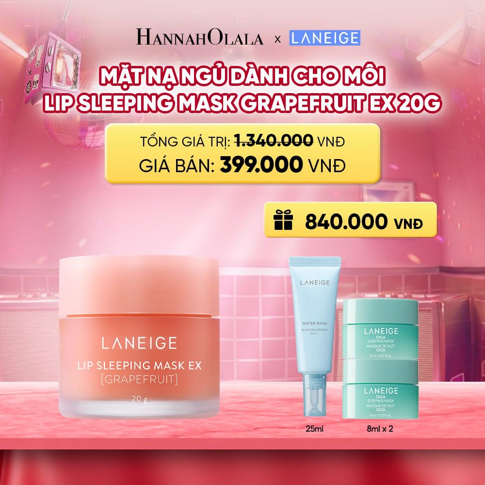  MẶT NẠ NGỦ DÀNH CHO MÔI LANEIGE LIP SLEEPING MASK 20G (CHỌN MÙI HƯƠNG) 