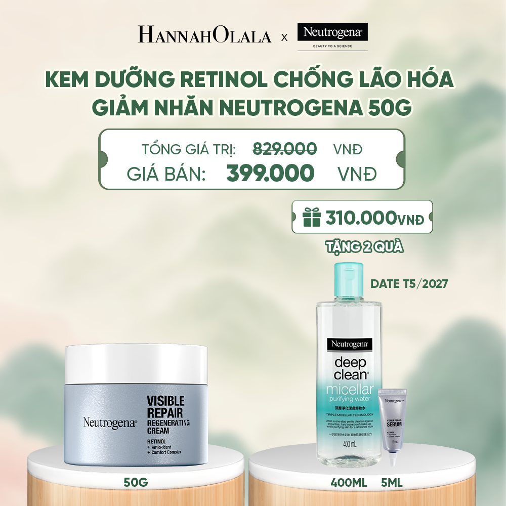  KEM DƯỠNG RETINOL CHỐNG LÃO HÓA GIẢM NHĂN NEUTROGENA VISIBLE REPAIR REGENERATING 50G - A997 
