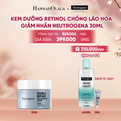  KEM DƯỠNG RETINOL CHỐNG LÃO HÓA GIẢM NHĂN NEUTROGENA VISIBLE REPAIR REGENERATING 50G - A100 