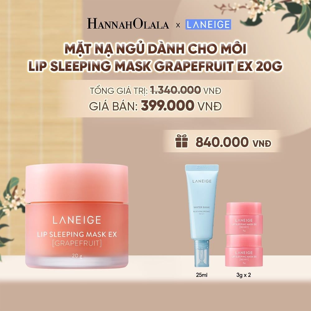  MẶT NẠ NGỦ DÀNH CHO MÔI LANEIGE LIP SLEEPING MASK 20G (CHỌN MÙI HƯƠNG) - A549 