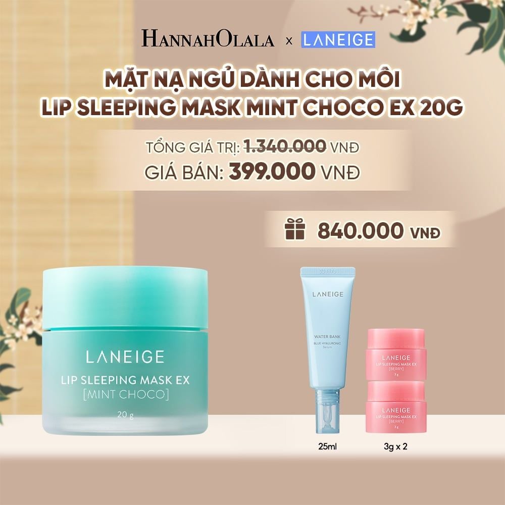  MẶT NẠ NGỦ DÀNH CHO MÔI LANEIGE LIP SLEEPING MASK 20G (CHỌN MÙI HƯƠNG) - A549 