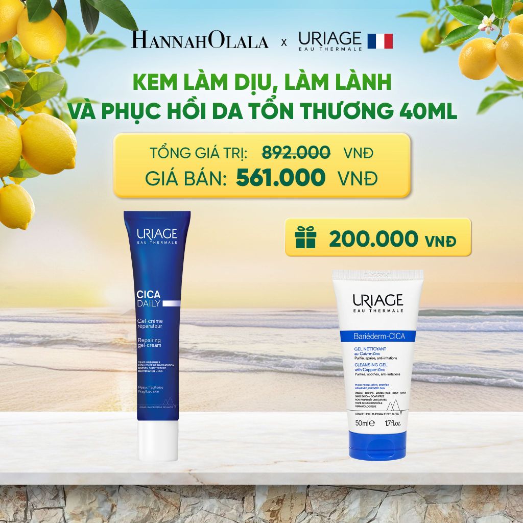  KEM LÀM DỊU, LÀM LÀNH VÀ PHỤC HỒI DA TỔN THƯƠNG HẰNG NGÀY CICA DAILY GEL-CRÈME 40ML - A1595 