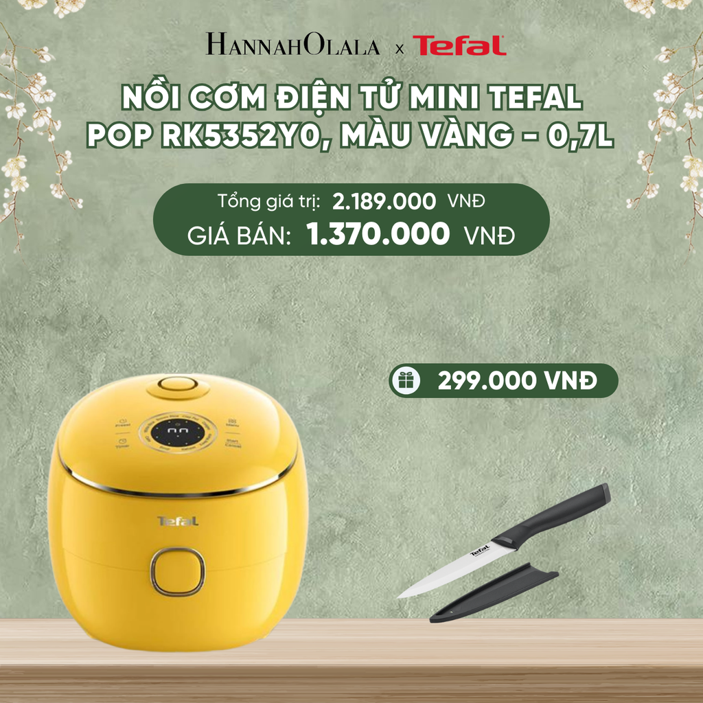  DEAL 19: NỒI CƠM ĐIỆN TỬ MINI TEFAL POP RK5352Y0, 0.7L 