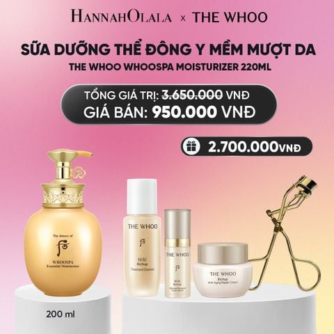  SỮA DƯỠNG THỂ ĐÔNG Y MỀM MƯỢT DA THE HISTORY OF WHOO WHOOSPA MOISTURIZER 220ML_A186 
