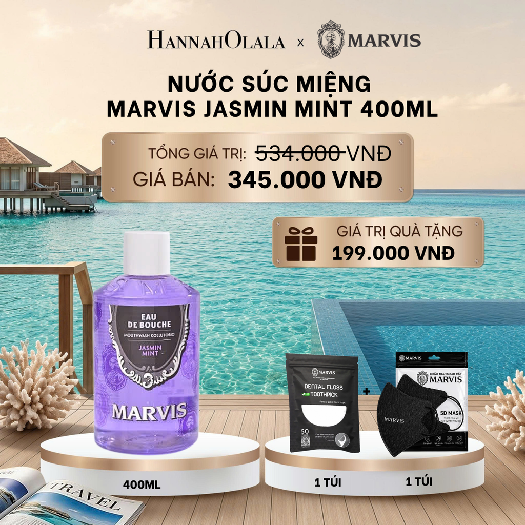  NƯỚC SÚC MIỆNG MARVIS MOUTHWASH 400ML_ D620 