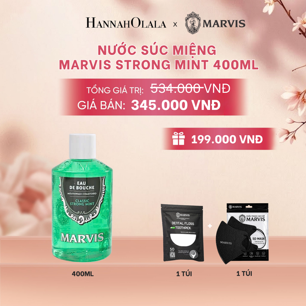  NƯỚC SÚC MIỆNG MARVIS MOUTHWASH 400ML - A1258 