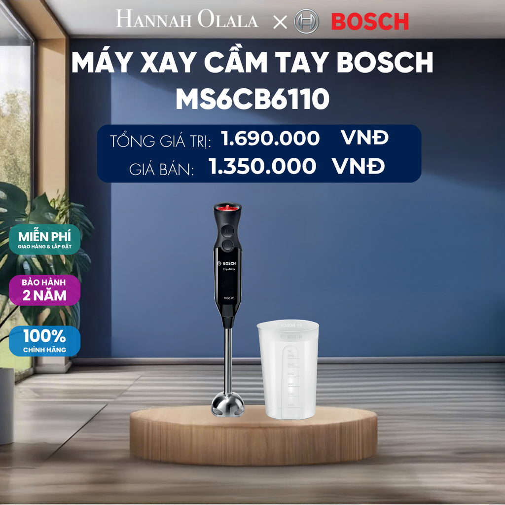  MÁY XAY CẦM TAY BOSCH MS6CB6110 