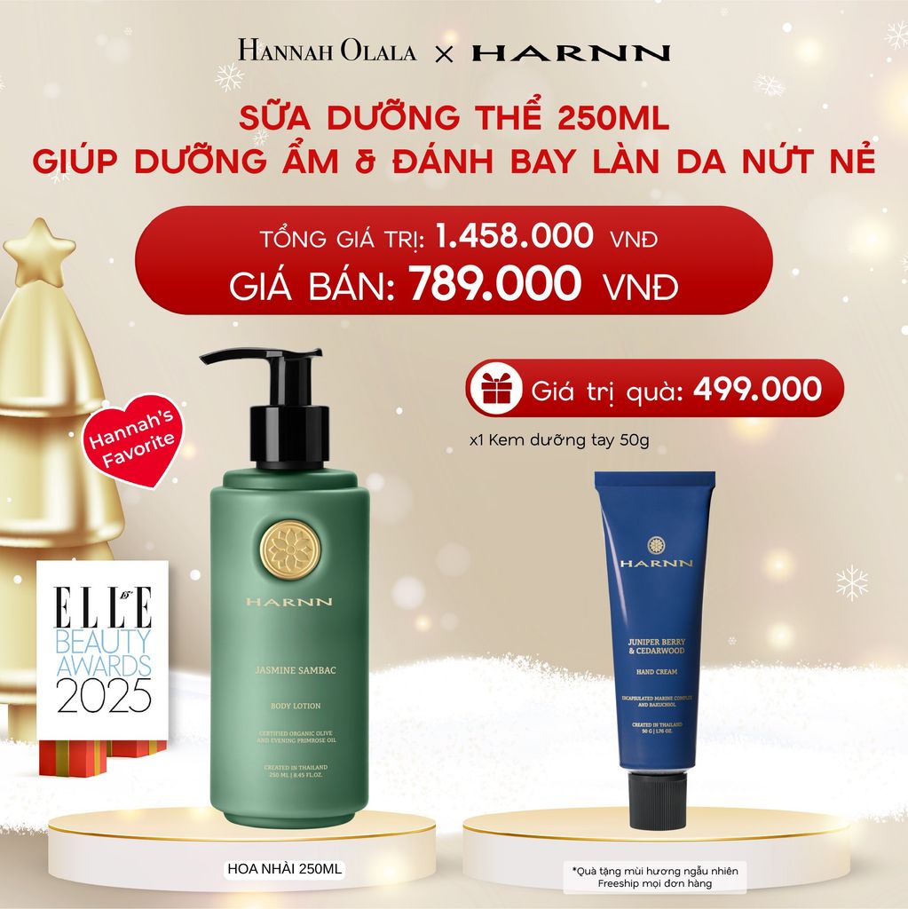  A1122_DEAL 3: BODY LOTION - SỮA DƯỠNG THỂ HARNN 250ML GIÚP DƯỠNG ẨM & ĐÁNH BAY LÀN DA NỨT NẺ 250ML 