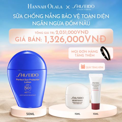  C885_DEAL 3: SỮA CHỐNG NẮNG DƯỠNG DA SHISEIDO GSC PERFECT SUN PROTECTOR LOTION SPF50+ 50ML 