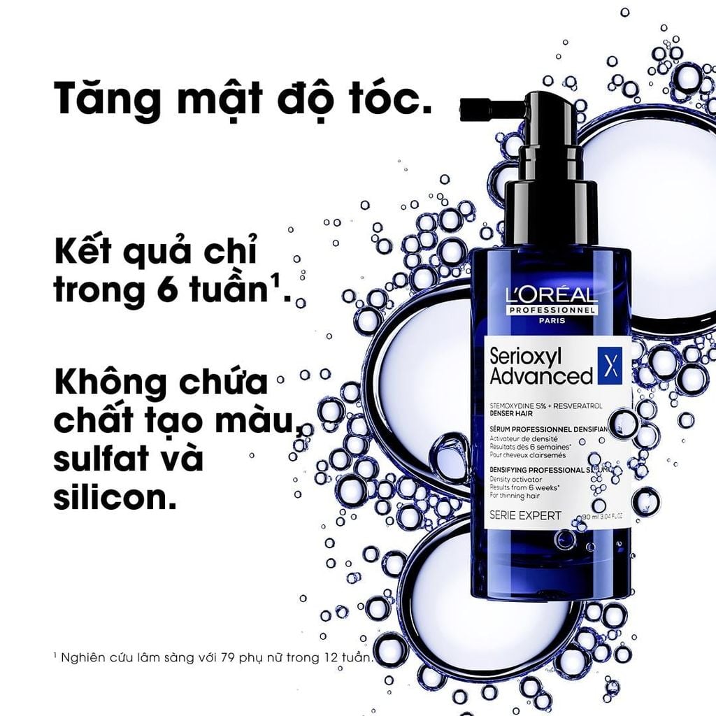 TINH CHẤT HỖ TRỢ XỊT MỌC TÓC L'OREAL PROFESSIONNEL SERIOXYL ADVANCED 90ML - D12 