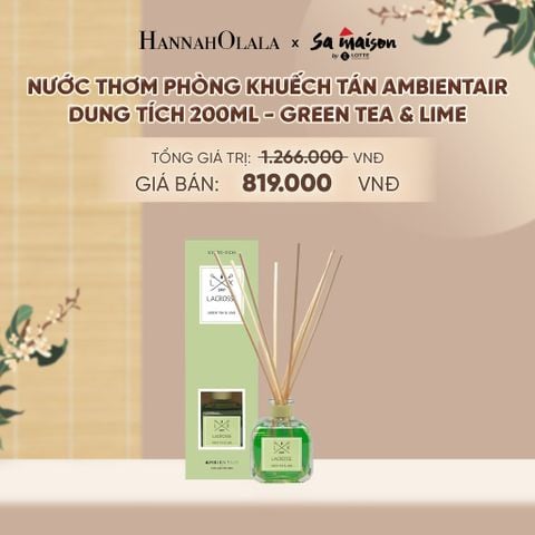  NƯỚC THƠM PHÒNG KHUẾCH TÁN AMBIENTAIR, DUNG TÍCH 200ML - DEAL 2 - A1805 