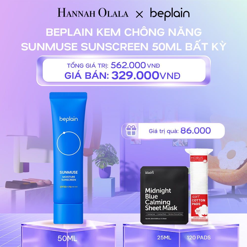 DEAL 3: KEM CHỐNG NẮNG SUNMUSE MOISTURE SUNSCREEN SPF50+ PA++++ 50ML 