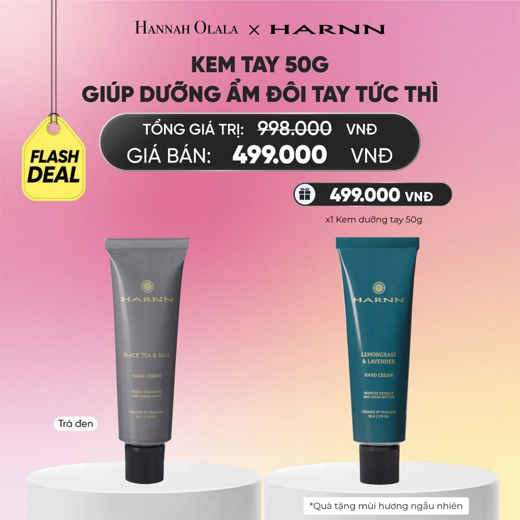  KEM TAY HARNN 50G GIÚP DƯỠNG ẨM ĐÔI TAY TỨC THÌ - FLASH DEAL_A1449 