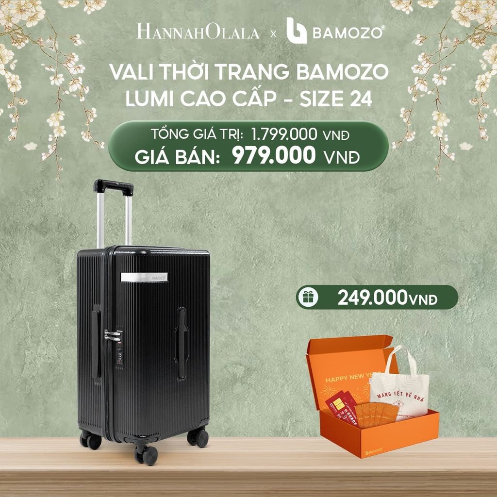  DEAL 1: VALI BAMOZO LUMISPACE CAO CẤP (TẶNG BỘ QUÀ TẾT GỒM LÌ XÌ TẾT, THIỆP TẾT, TÚI TOTE) 