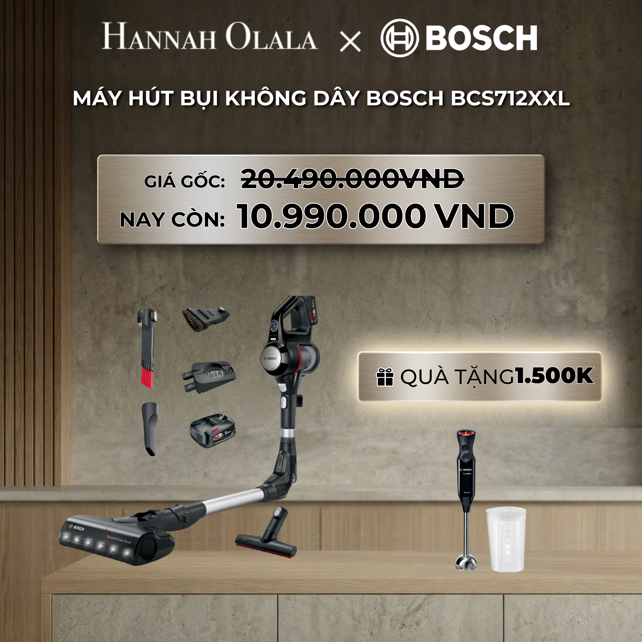 Máy Hút Bụi Bosch BCS712XXL
