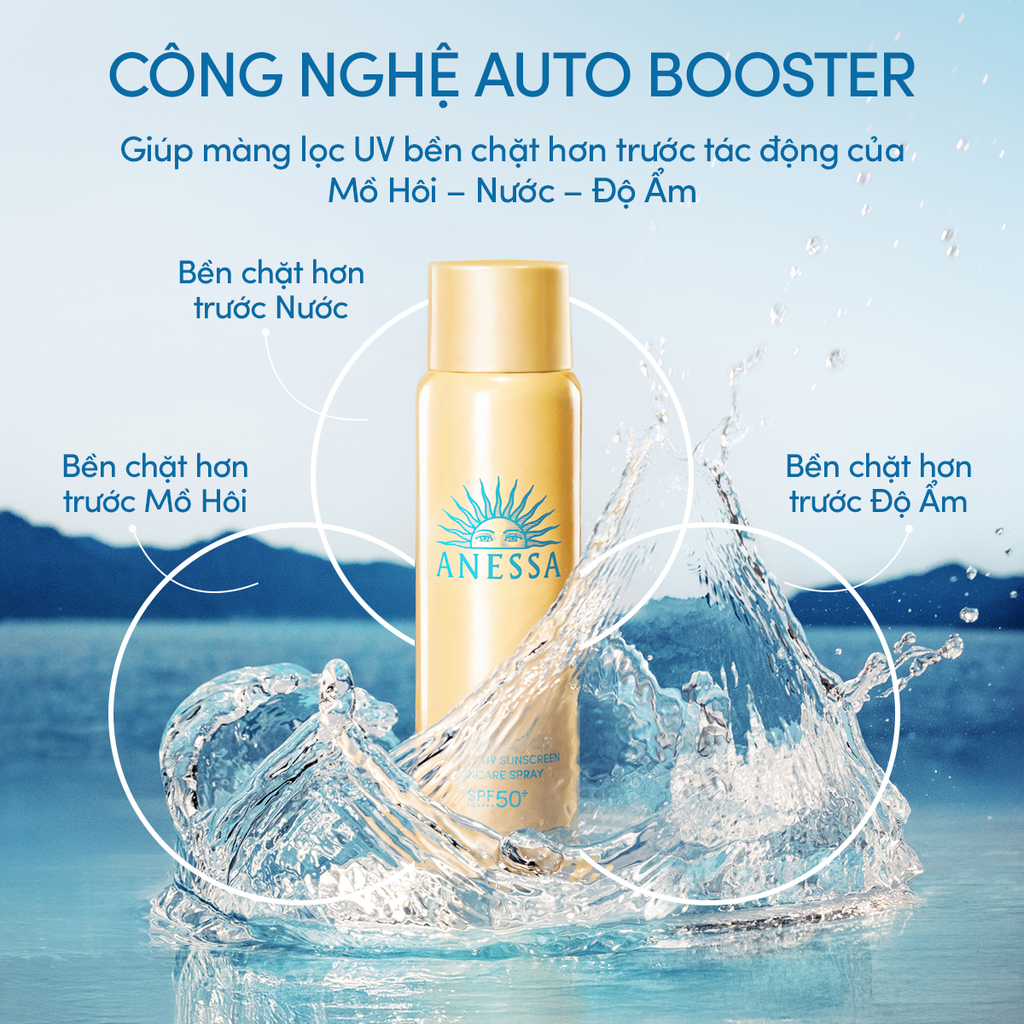  A16: DEAL 23: XỊT CHỐNG NẮNG DƯỠNG DA ĐA NĂNG TIỆN DỤNG BẢO VỆ HOÀN HẢO ANESSA GOLD SPRAY SPF50+ PA++++ 60G 