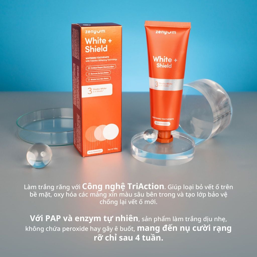  COMBO 2 KEM ĐÁNH RĂNG ZENYUM GIẢM Ê BUỐT / LÀM TRẮNG RĂNG 100G 