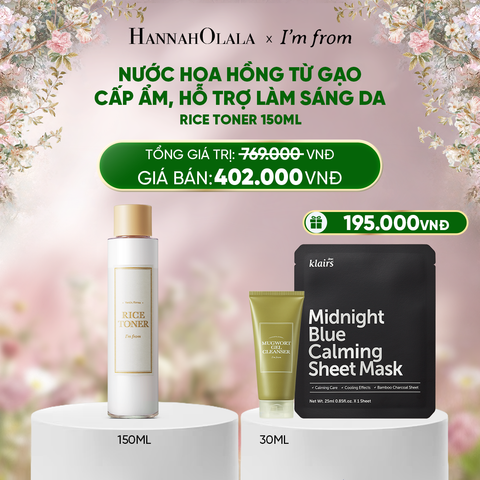  DEAL 3: I'M FROM NƯỚC HOA HỒNG RICE TONER 150ML 