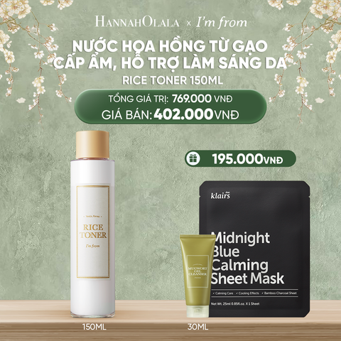  DEAL 3: I'M FROM NƯỚC HOA HỒNG RICE TONER 150ML 