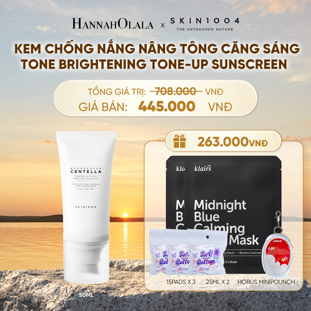  SKIN1004 KEM CHỐNG NẮNG MADAGASCAR CENTELLA TONE BRIGHTENING TONE-UP SUNSCREEN SPF50+ PA++++ 50ML1501 - B575 