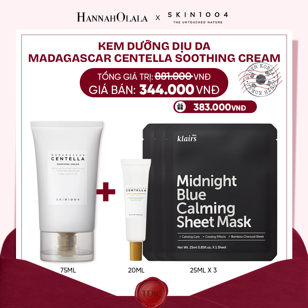  SKIN1004 KEM DƯỠNG MADAGASCAR CENTELLA SOOTHING CREAM 75ML_M12 