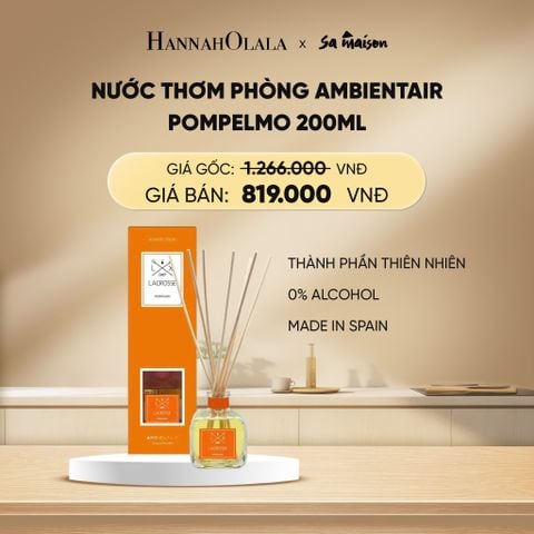  DEAL 3: NƯỚC THƠM PHÒNG KHUẾCH TÁN AMBIENTAIR, DUNG TÍCH 200ML 
