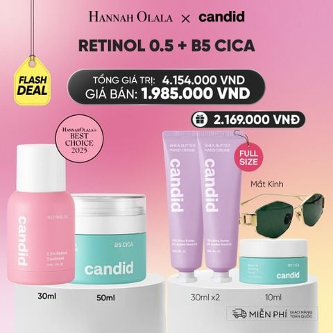  RETINOL 0.5 & B5 CICA BỘ ĐÔI LÀM MỜ NẾP NHĂN VÀ DƯỠNG ẨM PHỤC HỒI CHUYÊN SÂU - DEAL 25:_ A1990 