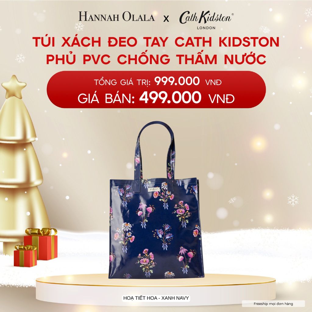  A445_DEAL 3: TÚI XÁCH ĐEO TAY CATH KIDSTON PHỦ PVC CHỐNG THẤM NƯỚC 