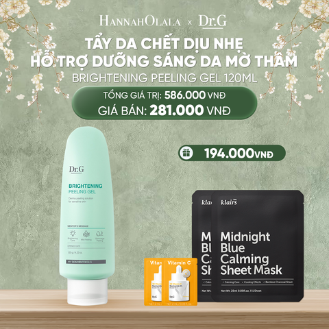  D346_DEAL 3: TẨY DA CHẾT DR.G BRIGHTENING PEELING GEL 120G (NEW) 