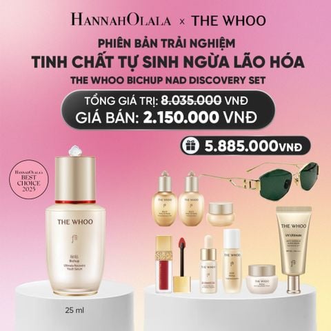  PHIÊN BẢN TRẢI NGHIỆM - BỘ TINH CHẤT TỰ SINH NGỪA LÃO HÓA THẾ HỆ THỨ 4 THE WHOO BICHUP NAD DISCOVERY SET_A167 