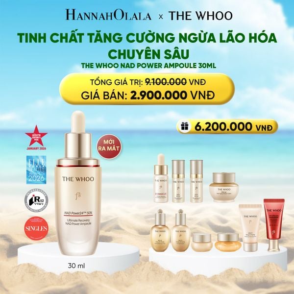  MỚI RA MẮT - BỘ TINH CHẤT TĂNG CƯỜNG NGỪA LÃO HÓA CHUYÊN SÂU THE WHOO BICHUP ULTIMATE RECOVERY NAD POWER AMPOULE 30ML SPECIAL SET 