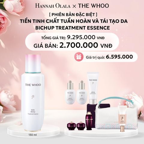  E804: DEAL 3: [PHIÊN BẢN ĐẶC BIỆT] BỘ TIỀN TINH CHẤT TUẦN HOÀN VÀ TÁI TẠO DA THE WHOO BICHUP TREATMENT ESSENCE 130ML - [GIAO HÀNG TỪ 03/10] 