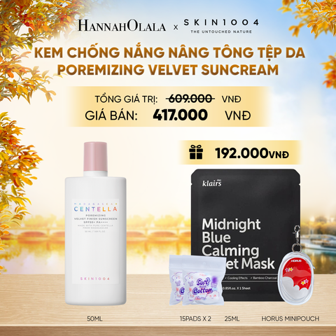  NEW SKU
SKIN1004 KEM CHỐNG NẮNG MADAGASCAR CENTELLA POREMIZING VELVET SUNCREAM SPF50+ PA++++ 50ML (IP04) - E468 