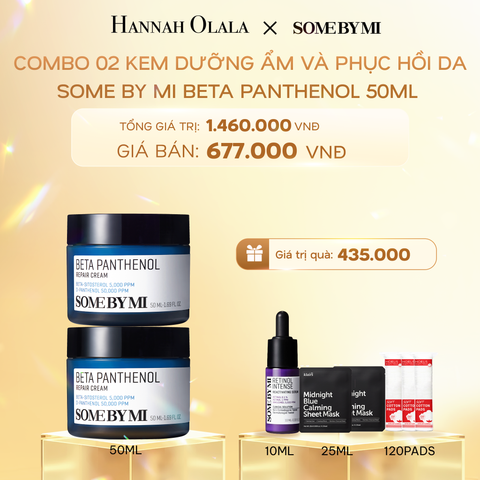  C979_DEAL 3: COMBO 02 PCS KEM DƯỠNG ẨM VÀ PHỤC HỒI DA SOME BY MI BETA PANTHENOL 50ML 
