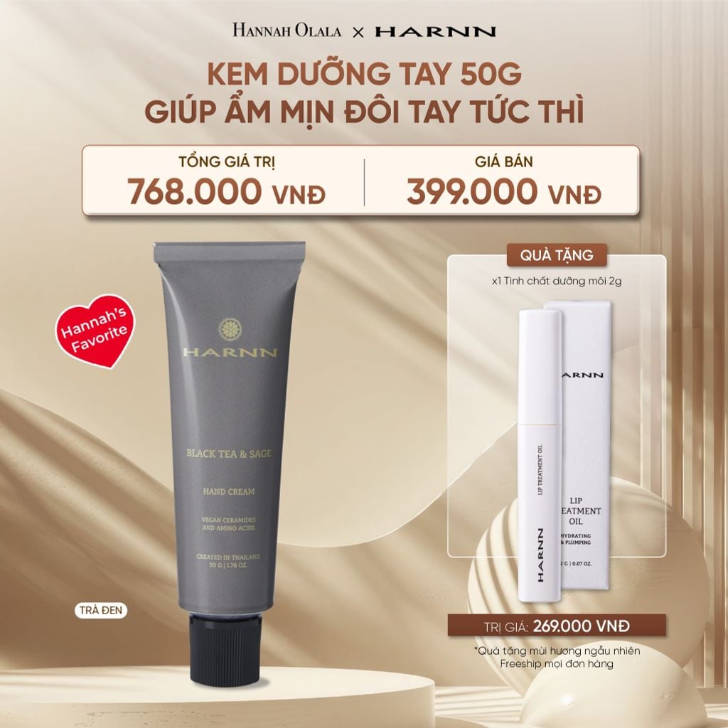  DEAL 3: KEM DƯỠNG TAY HARNN 50G GIÚP ẨM MỊN ĐÔI TAY TỨC THÌ 