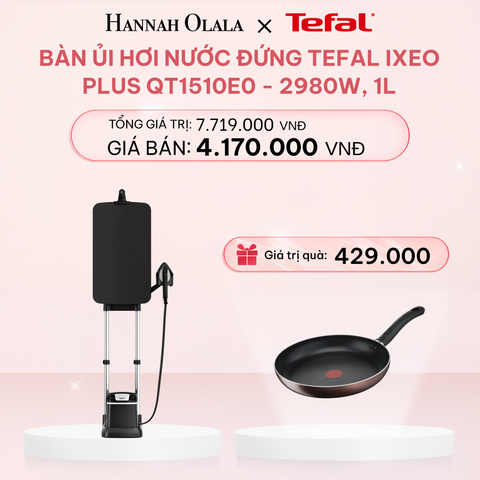  E69_DEAL 3.1: BÀN ỦI HƠI NƯỚC ĐỨNG TEFAL IXEO PLUS QT1510E0 - 2980W, 1L 