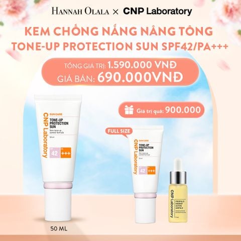  A195_DEAL36: KEM CHỐNG NẮNG NÂNG TÔNG CNP LABORATORY TONE-UP PROTECTION SUN SPF42/PA+++ 50ML 