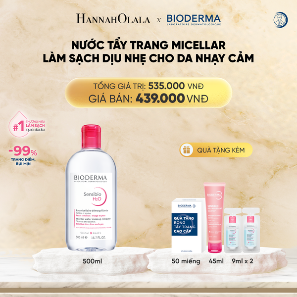  DEAL 4: NƯỚC TẨY TRANG MICELLAR LÀM SẠCH DỊU NHẸ CHO DA NHẠY CẢM 