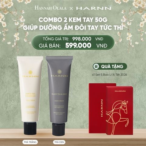  DEAL 3: COMBO 2 KEM TAY HARNN 50G GIÚP DƯỠNG ẨM ĐÔI TAY TỨC THÌ 