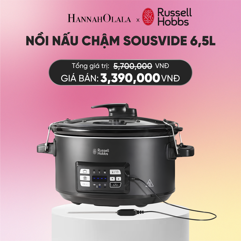  NỒI NẤU CHẬM SOUSVIDE RUSSELL HOBBS 25630-56 6,5L 