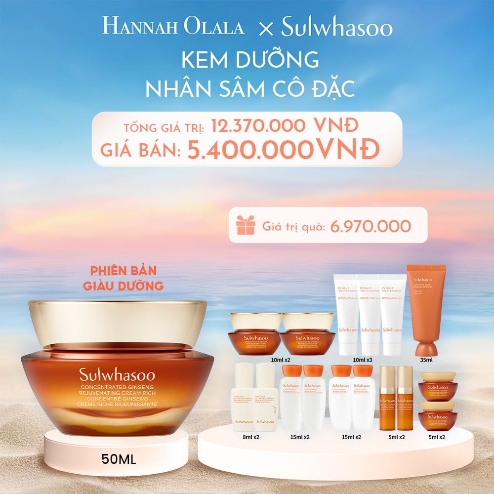  C68_DEAL 4: [PHIÊN BẢN GIÀU DƯỠNG] KEM DƯỠNG NHÂN SÂM CÔ ĐẶC CONCENTRATED GINSENG REJUVENATING CREAM RICH 50ML 