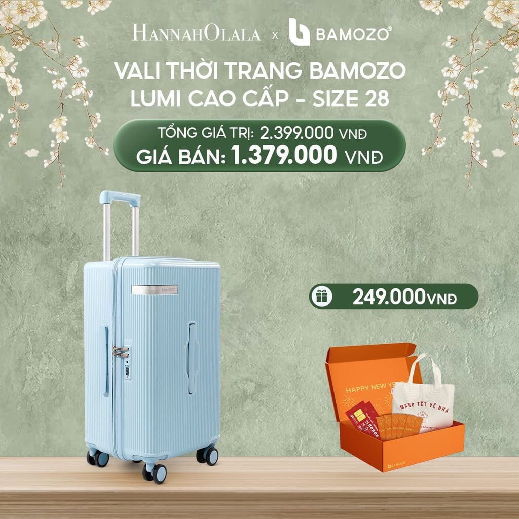  DEAL 1: VALI BAMOZO LUMISPACE CAO CẤP (TẶNG BỘ QUÀ TẾT GỒM LÌ XÌ TẾT, THIỆP TẾT, TÚI TOTE) 