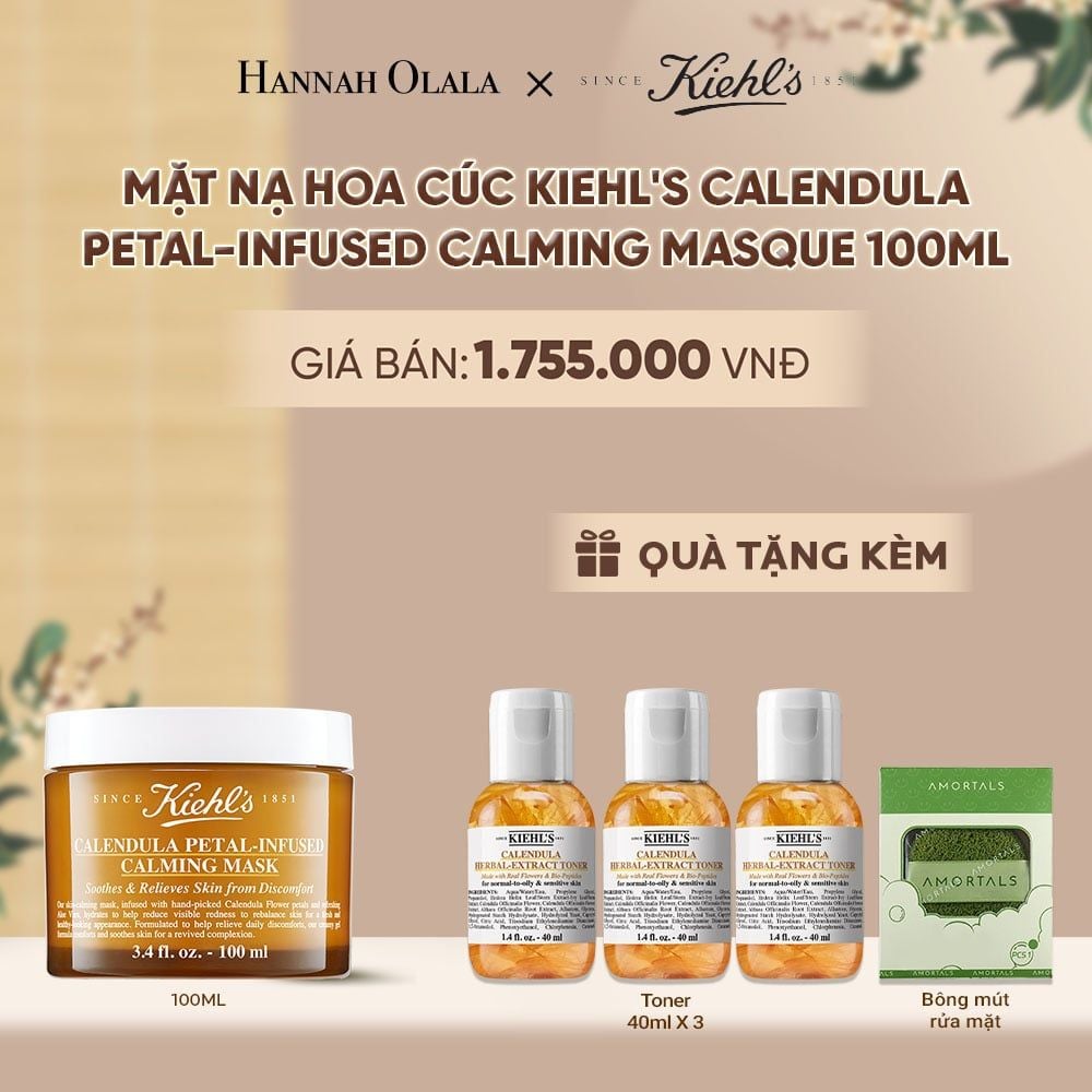  MẶT NẠ HOA CÚC KIEHL'S HỖ TRỢ CẤP ẨM VÀ LÀM DỊU KIEHL'S CALENDULA PETAL-INFUSED CALMING MASK 